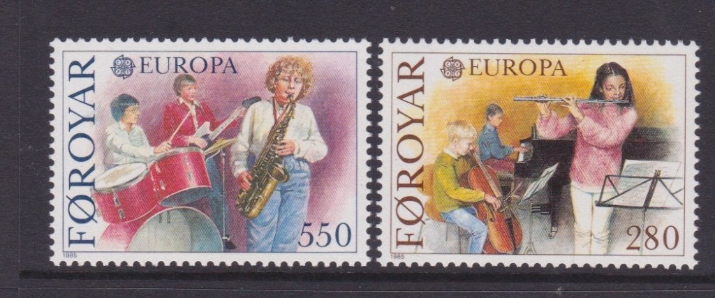 TSS Kavel 1150057 Faeröer pf minr 116-117 Europa muziek, Ophalen, Denemarken, Postfris