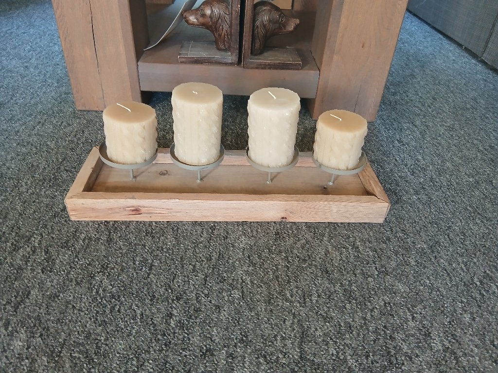 Kaarsenhouder met kaarsen!7 euro, Huis en Inrichting, Woonaccessoires | Kandelaars en Kaarsen, Ophalen of Verzenden