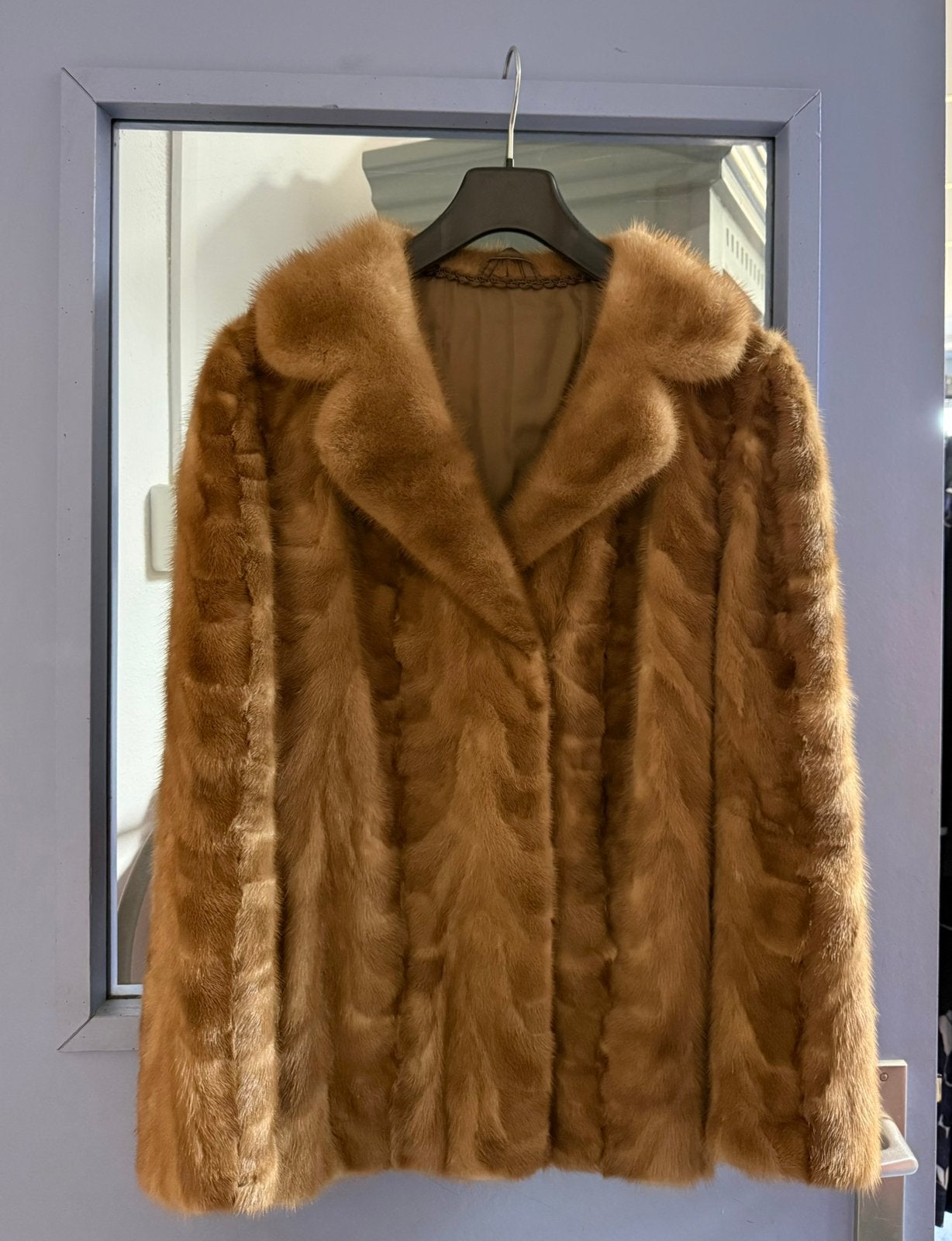 Vintage bontjas maat 38, Ophalen of Verzenden, Zo goed als nieuw, Maat 38/40 (M), Bruin