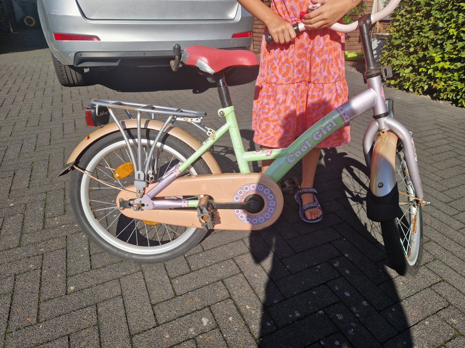 Meisjesfiets 18 inch - Cool Girl, Ophalen, Terugtraprem, Gebruikt, Cool Girl