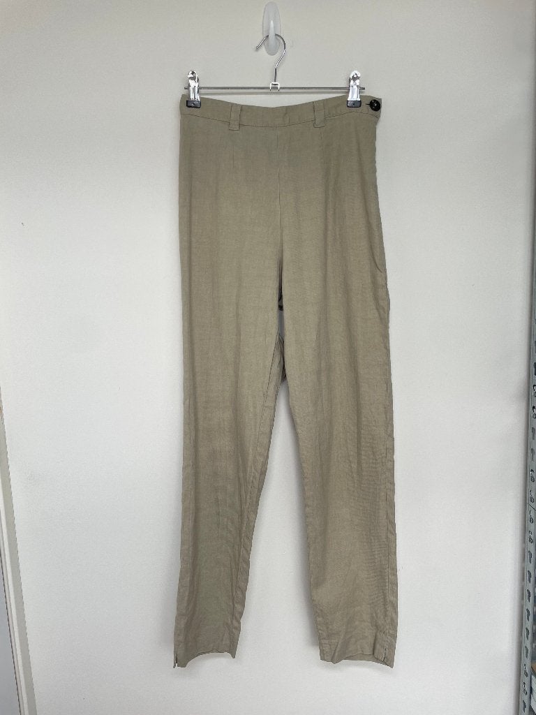 Hundhund pantalon broek 34 linnen beige rechtvallend, HundHund, Beige, Ophalen of Verzenden, Shape of Things GmbH