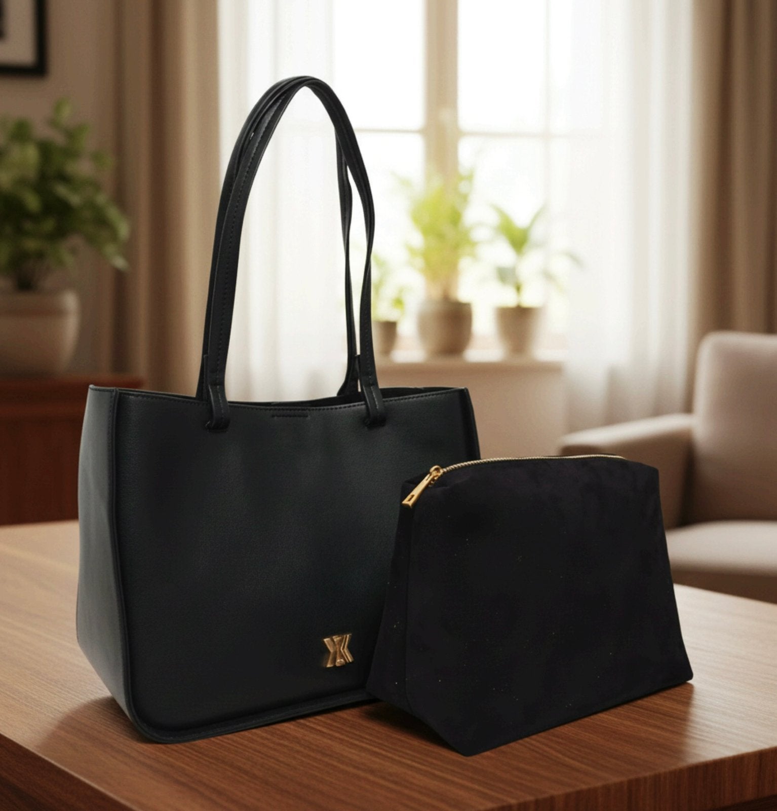 Mooie zwart leren tas van Kassandre | Nieuw, Sieraden, Tassen en Uiterlijk, Tassen | Damestassen, Verzenden, Nieuw, Zwart, Handtas