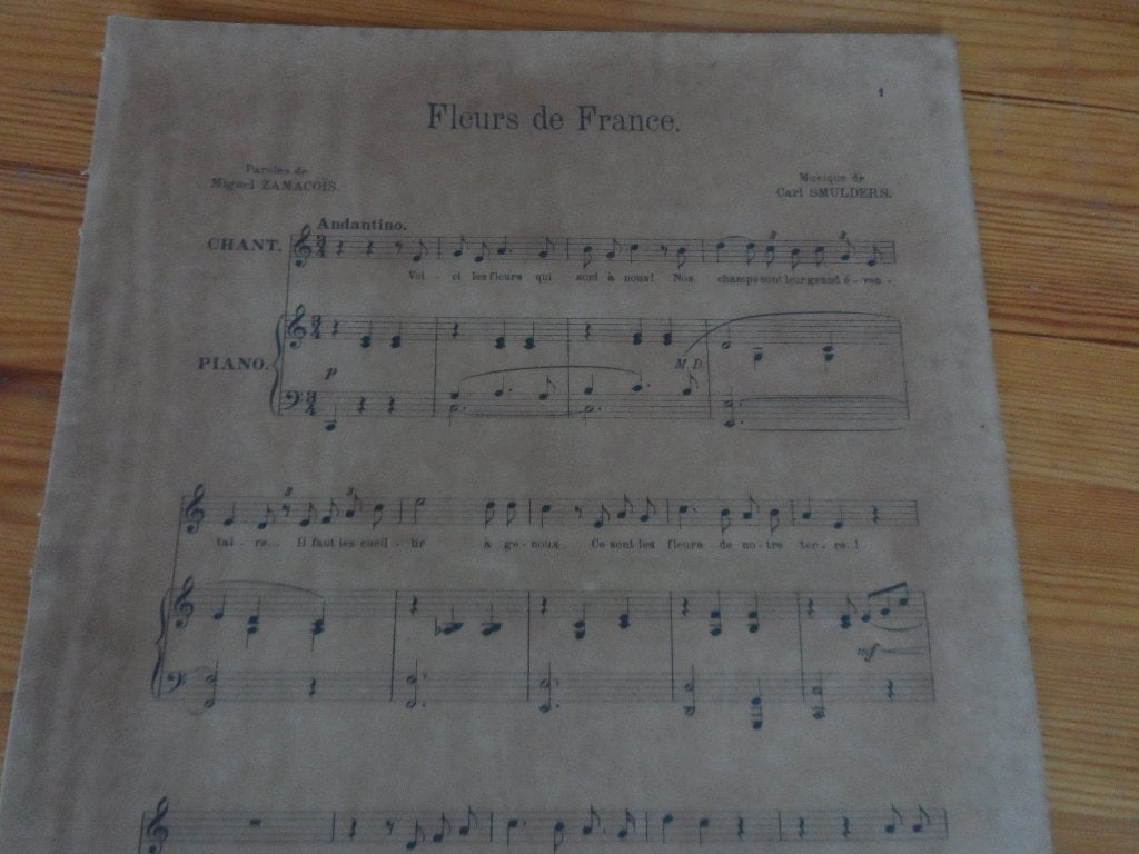 Fleurs de france - carl smulders / miquel zamacois, Muziek en Instrumenten, Bladmuziek, Piano, Gebruikt, Ophalen of Verzenden
