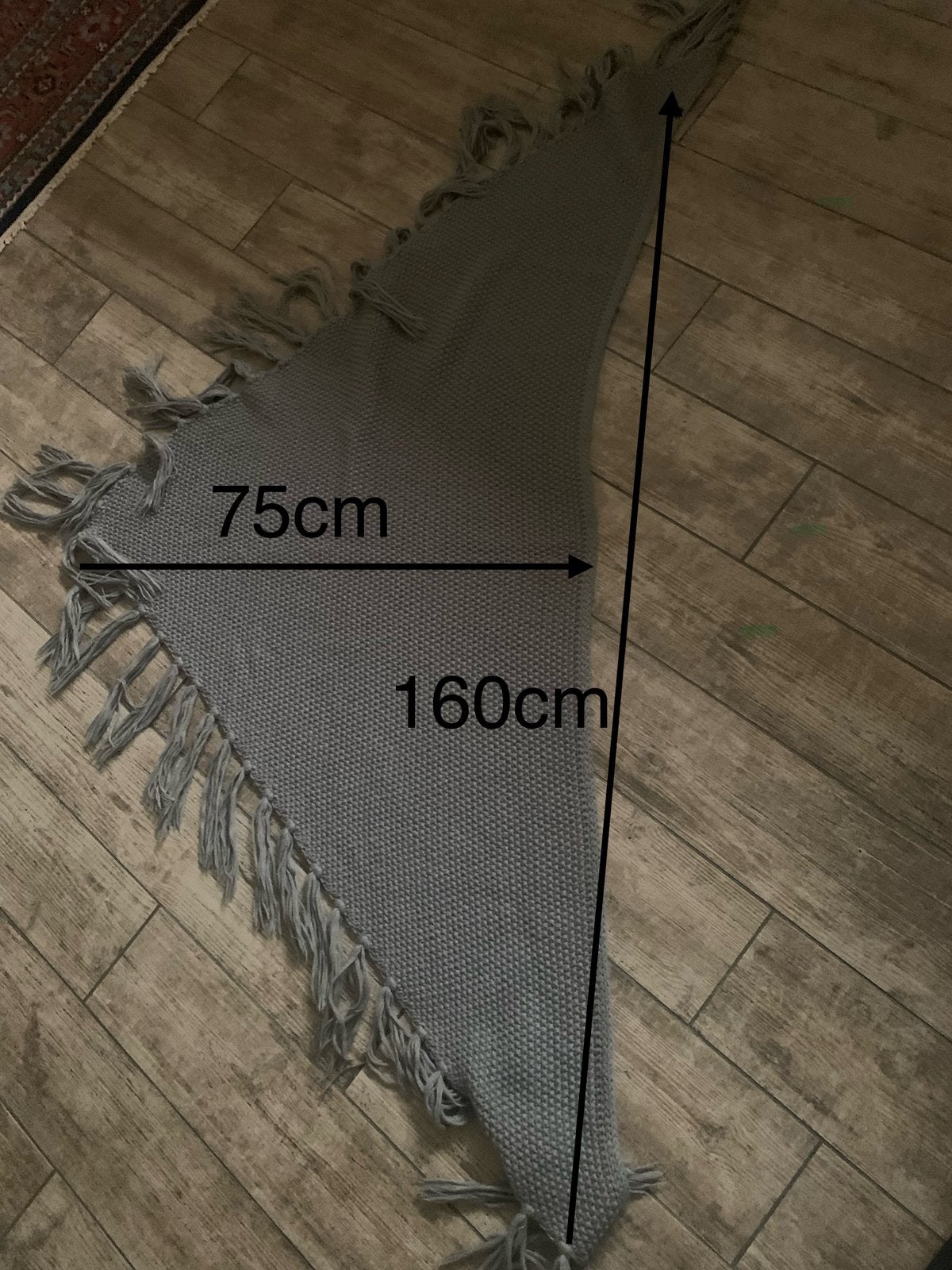 Sjaal / Stola grijs, Ophalen of Verzenden, Gedragen, Maat 46/48 (XL) of groter, Sjaal