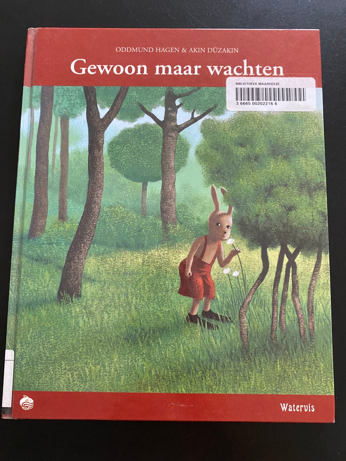 A. Duzakin - Gewoon maar wachten prentenboek, Ophalen of Verzenden, Zo goed als nieuw, A. Duzakin; O. Hagen