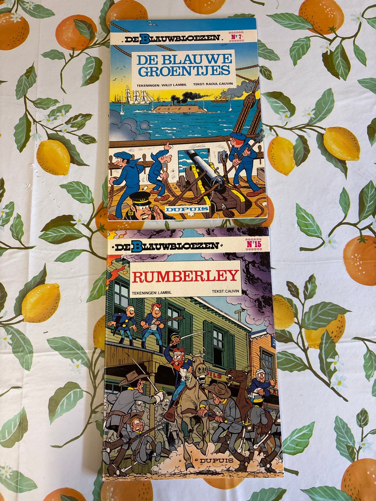 De Blauwbloezen: De Blauwe Groentjes & Rumberley, Boeken, Meerdere stripboeken, Ophalen of Verzenden, Gelezen