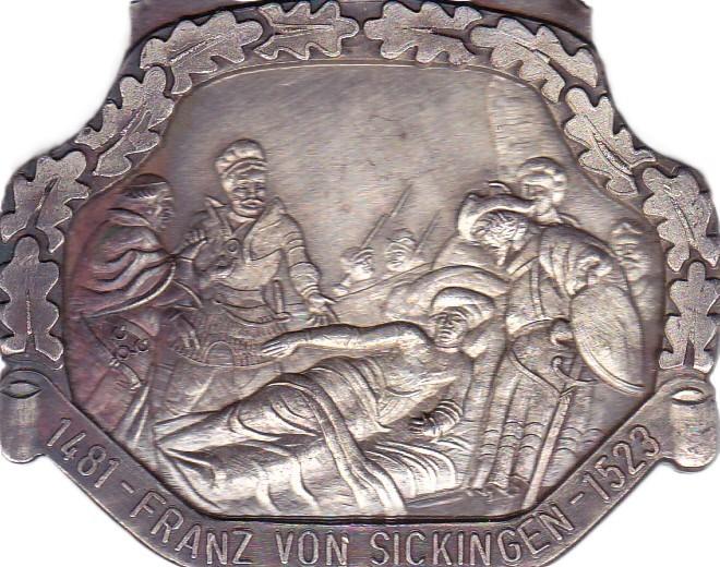1481 - FRANZ VON SICKINGEN - 1523, Postzegels en Munten, Penningen en Medailles, Ophalen of Verzenden, Overige materialen