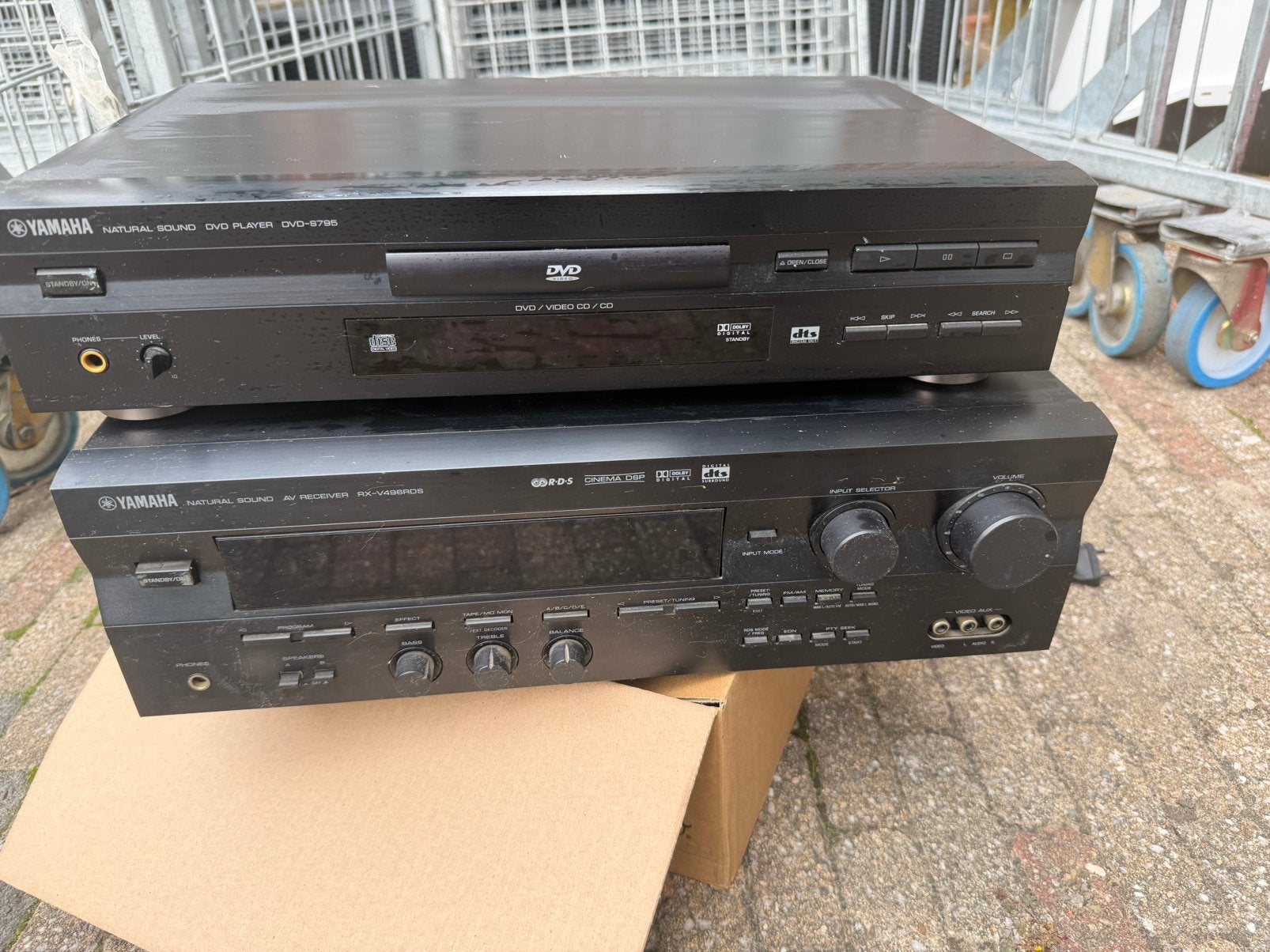 Vintage Yamaha receiver en Yamaha dvd/cd speler., Ophalen of Verzenden, Gebruikt, Overige merken
