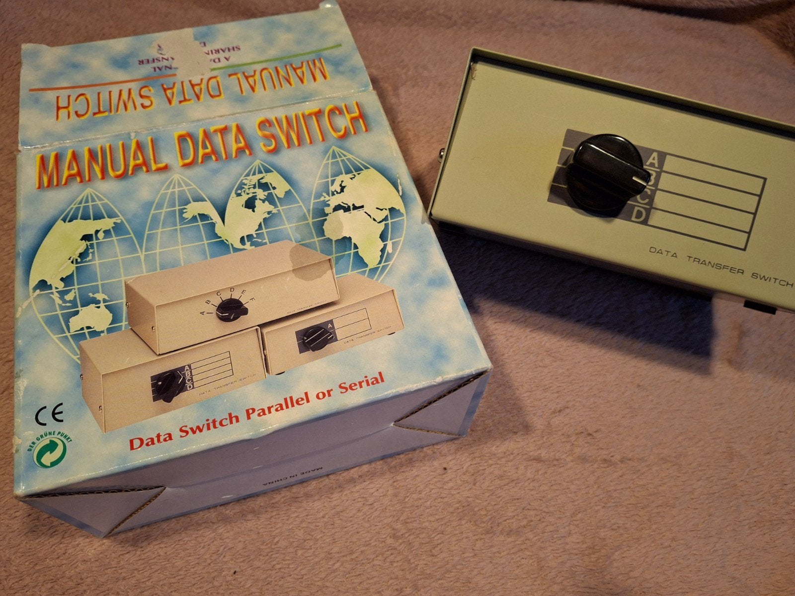 Manual Data Switch - 4-Weg Data Transfer Switch - DB25, Verzenden, Nieuw