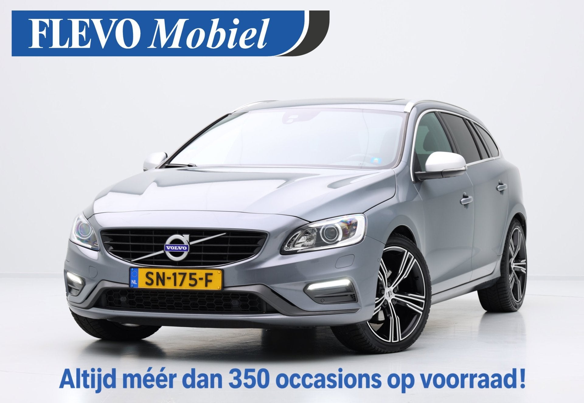 Volvo V60 2.0 T4 190pk Business Sport Aut. Pano|Leder|Sports, Auto's, Dealer onderhouden, Gebruikt, Euro 6, 1969 cc