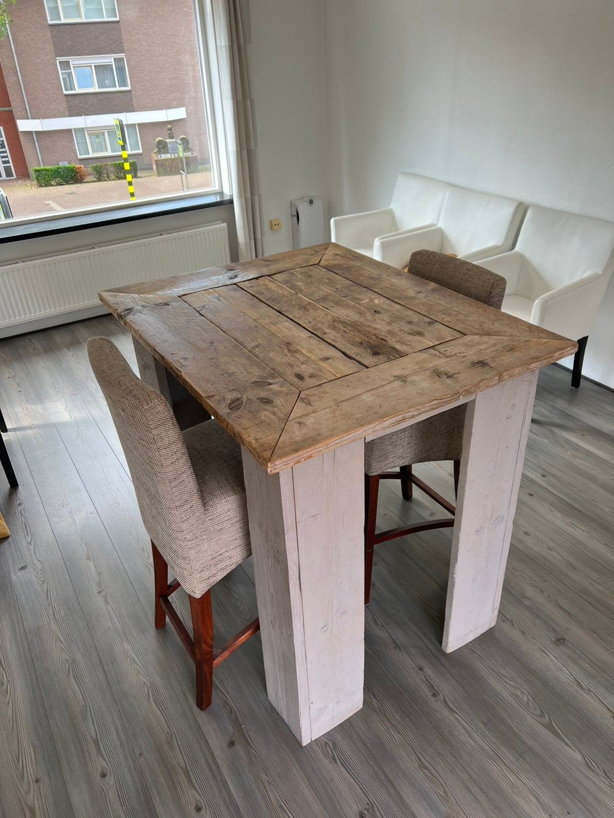 Bartafel inclusief 2 barkrukken, Ophalen, 100 tot 150 cm, 50 tot 100 cm, Zo goed als nieuw