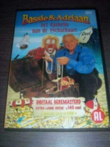 Bassie en Adriaan en het Geheim v/d Schatkaart 1 nieuw 2003, Cd's en Dvd's, Avontuur, Alle leeftijden, Zo goed als nieuw, Film