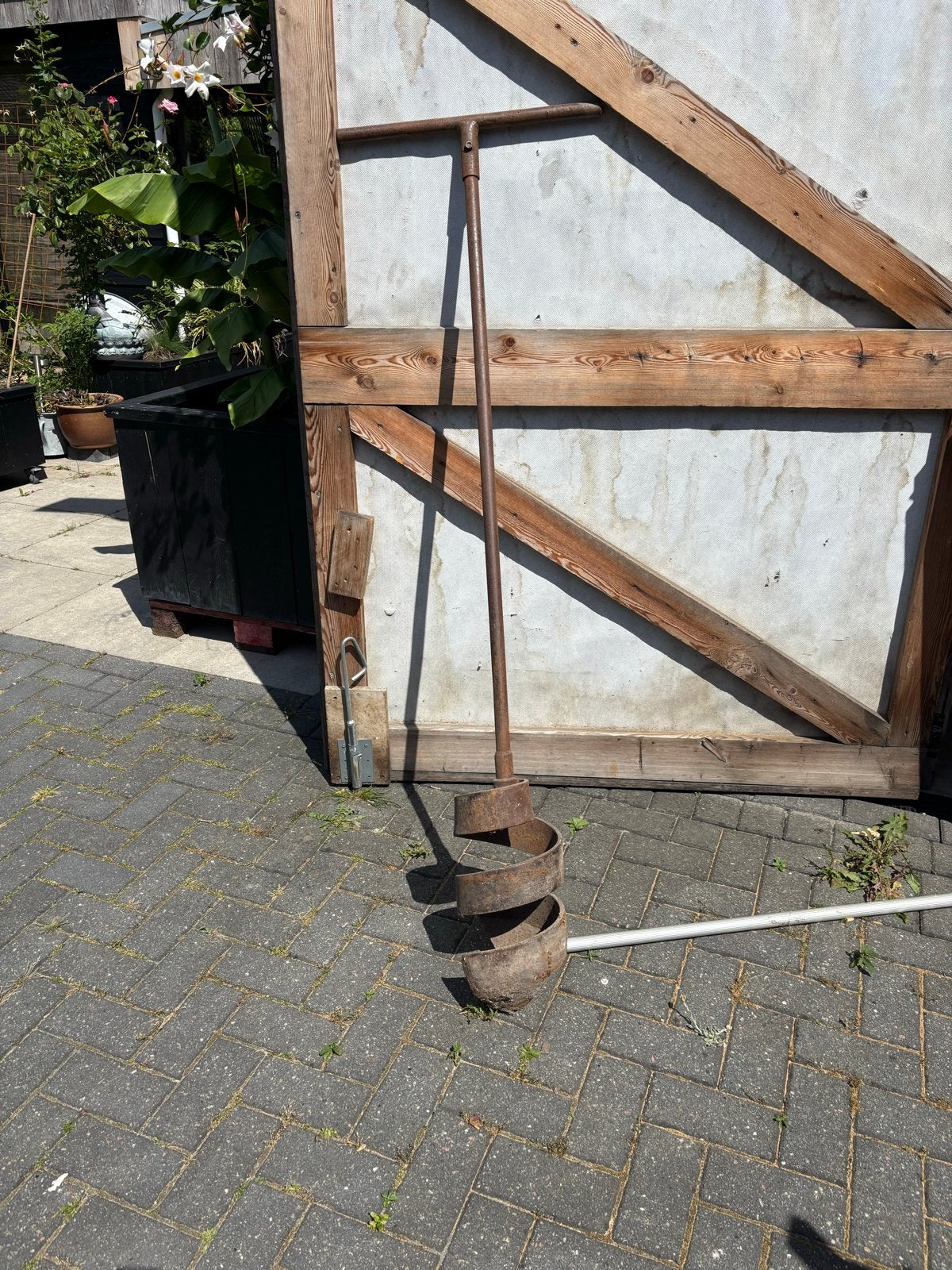 Robuuste grondboor - handboor voor palen en grond gaten, Doe-het-zelf en Verbouw, Gereedschap | Handgereedschap, Ophalen of Verzenden