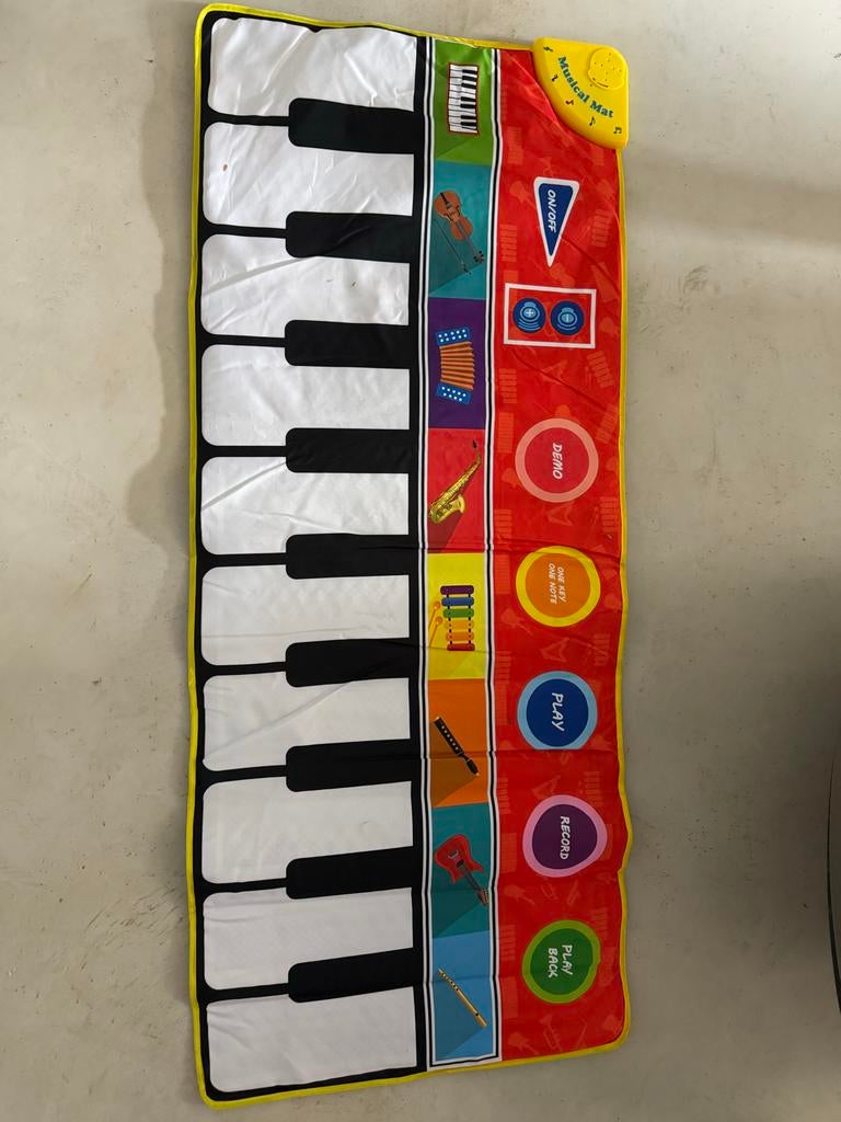 Opvouwbaar Muziek Speelkleed - Piano Mat voor Kinderen, Ophalen, Zo goed als nieuw