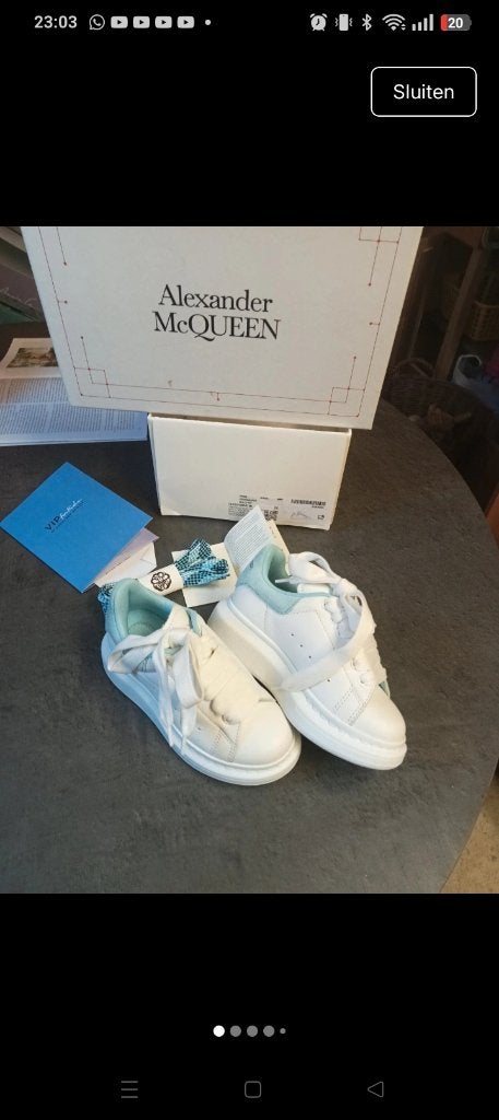 Alexander McQueen maat 26 sneakers kinderen, Ophalen, Jongen of Meisje, Schoenen, Nieuw