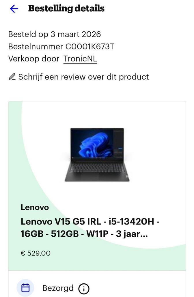 Laptop 15,6 inch, Computers en Software, Windows Laptops, 15 inch, Ophalen of Verzenden, Zo goed als nieuw, SSD