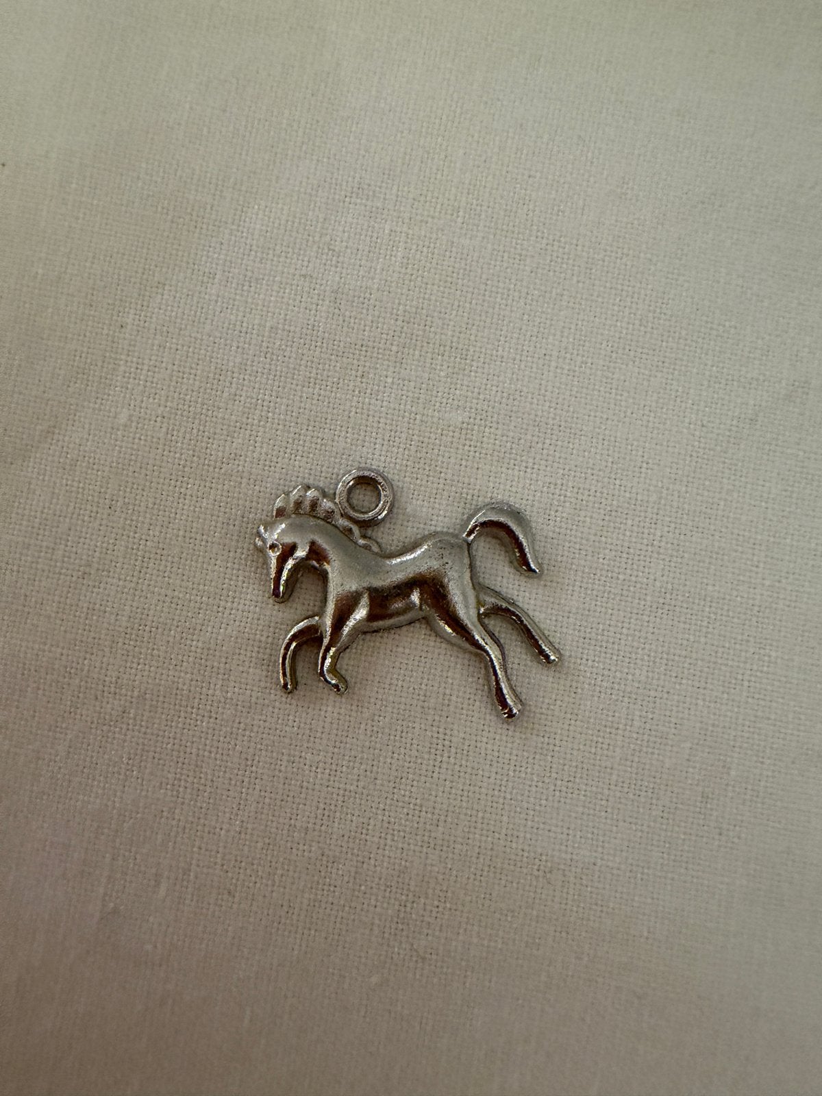 Zilveren Paardenbedel - Zo Goed als Nieuw, Overige merken, Ophalen of Verzenden, Zo goed als nieuw, 1 bedel