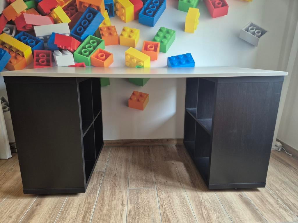 Zelfgemaakt bureau met ikea kallax, Ophalen, Gebruikt