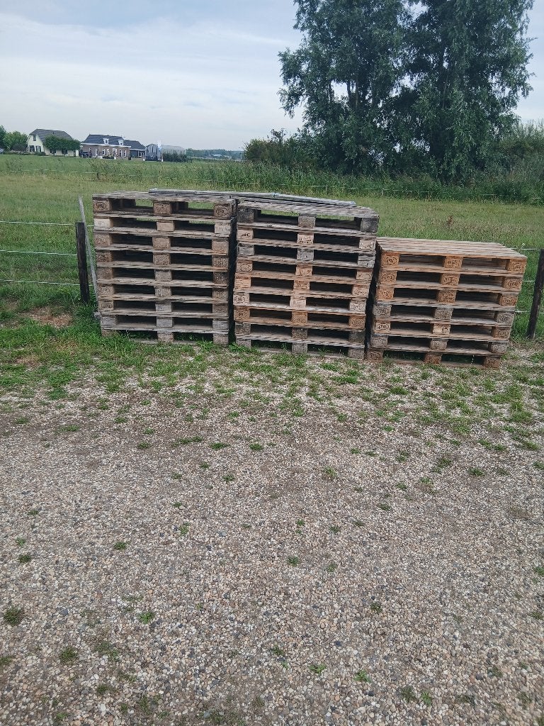 Europallets 25x en 10x opzetrand, Gebruikt, 25 tot 50 mm, Ophalen of Verzenden, Pallet