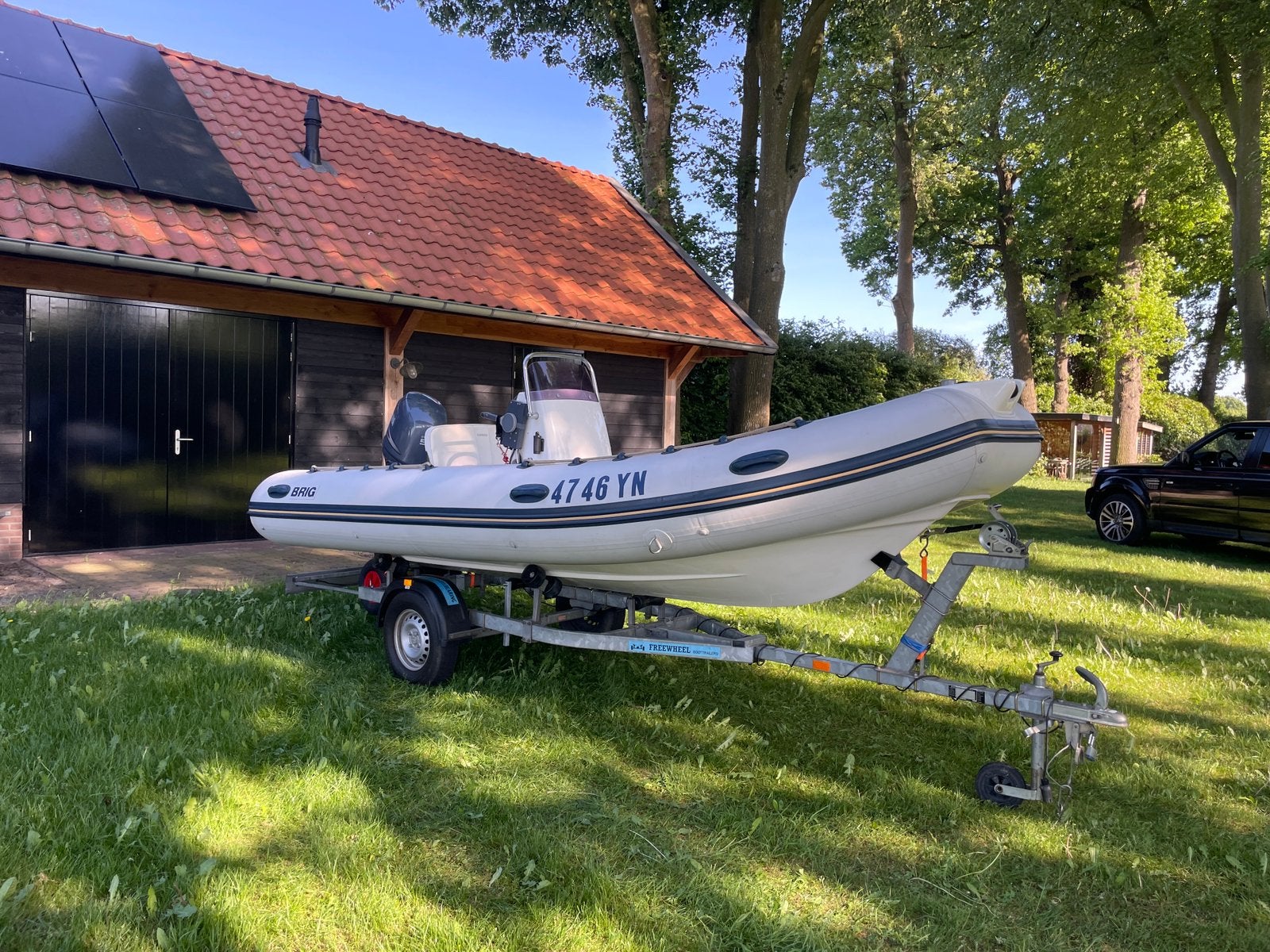 Brig Falcon 500L rib met Yamaha 50 pk 4 takt en trailer, Watersport en Boten, Rubberboten, Elektrisch, Zo goed als nieuw, 2 m