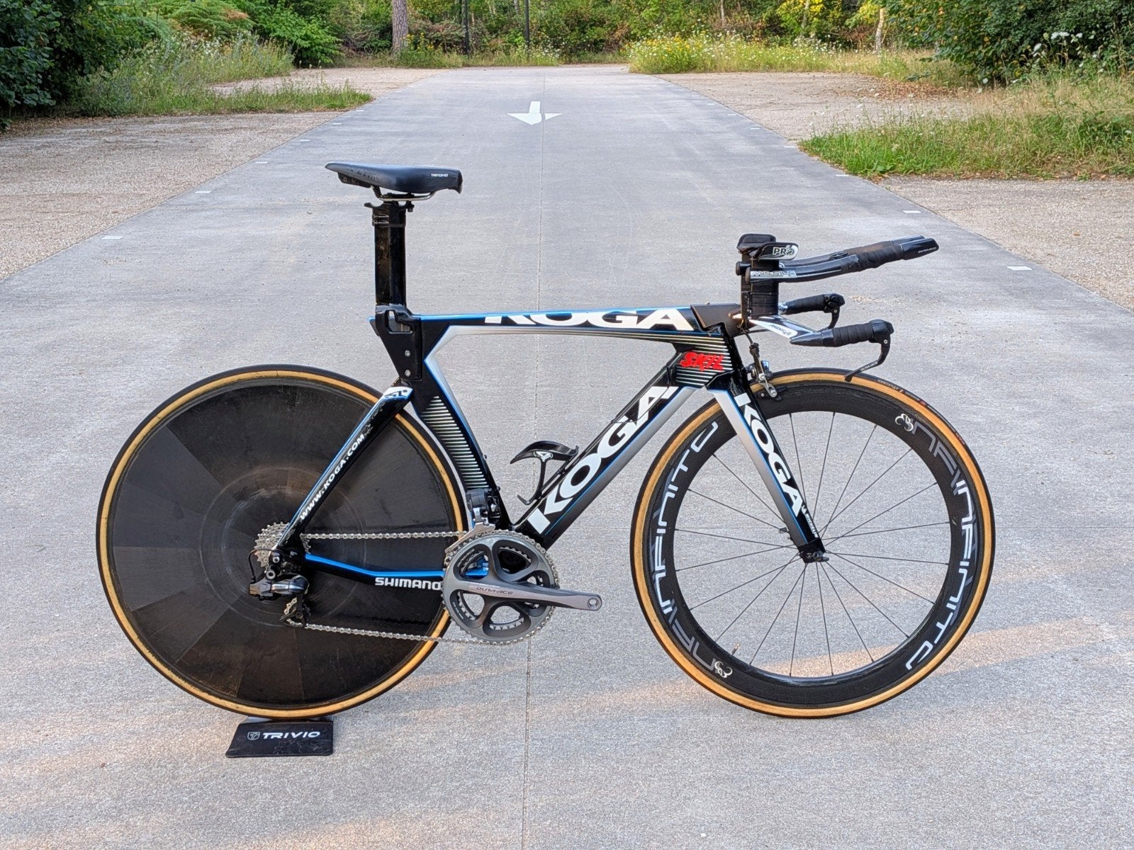 Koga TeeTee tijdritfiets di2 disc carbon triathlon maat M, 28 inch, Gebruikt, Carbon, Velgrem