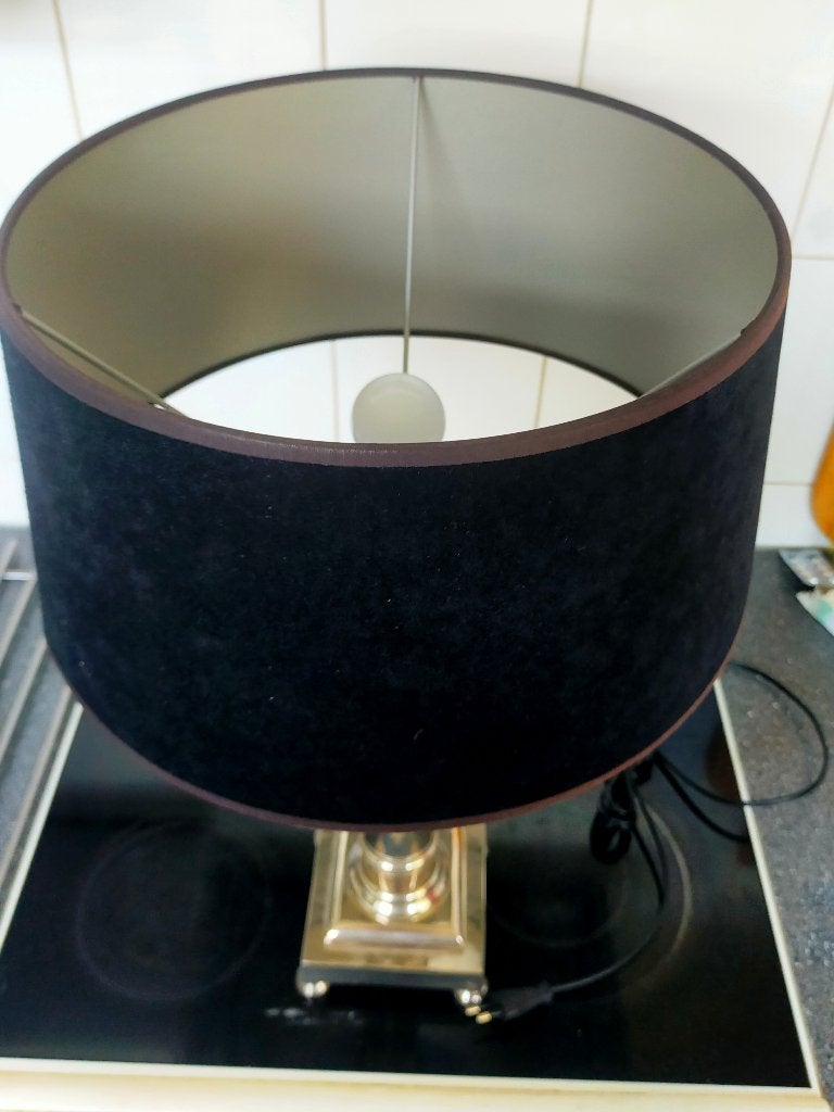 Mooie staande messing lamp EOD Holland, Ophalen, Klassiek, Zo goed als nieuw, Minder dan 100 cm