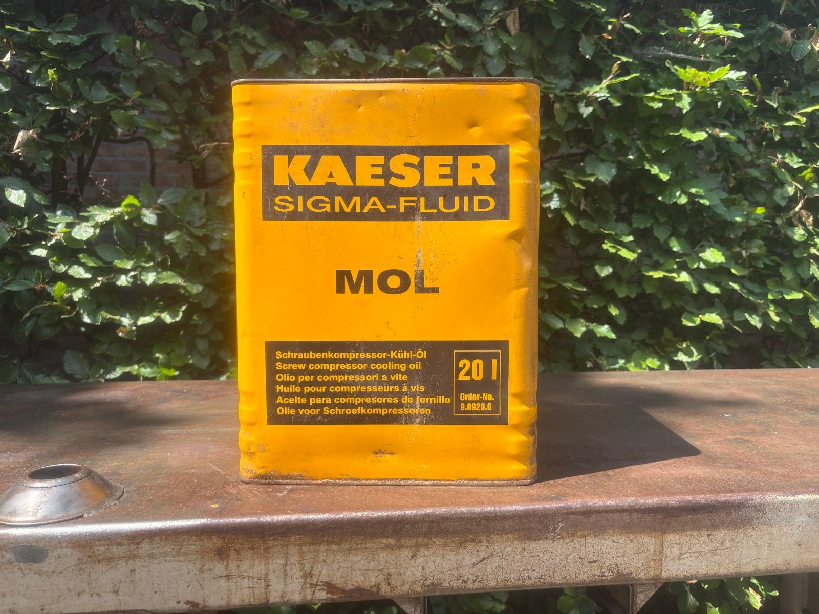 Kaeser Sigma-Fluid MOL Schroefcompressor Olie 20L, Ophalen