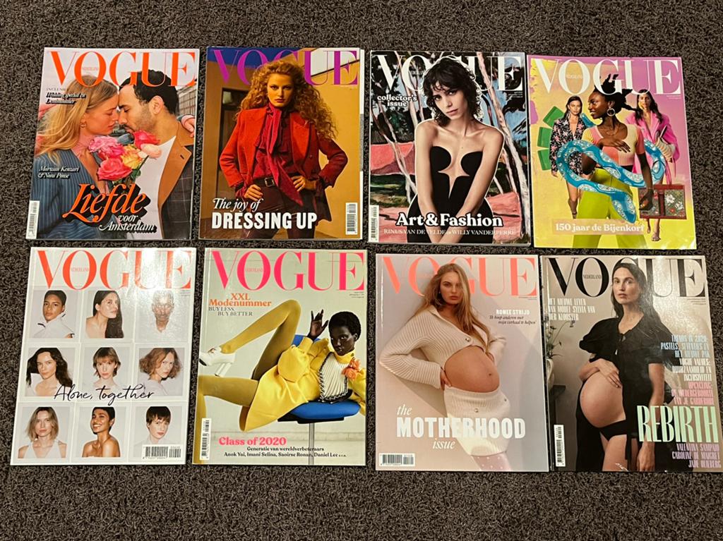 Vogue nl jaartal 2020 Romée strijd 8 stuks, Ophalen of Verzenden, 1980 tot heden, Tijdschrift