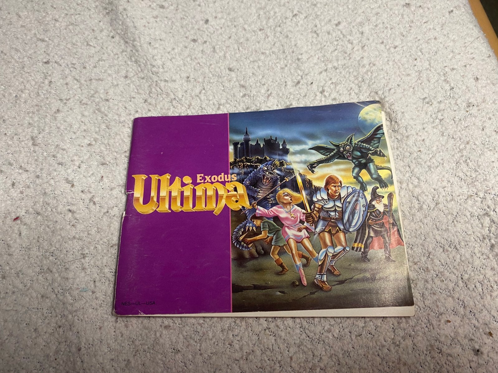 Boekje van Ultima exodus voor de NES, Avontuur en Actie, Gebruikt, 1 speler, Ophalen of Verzenden