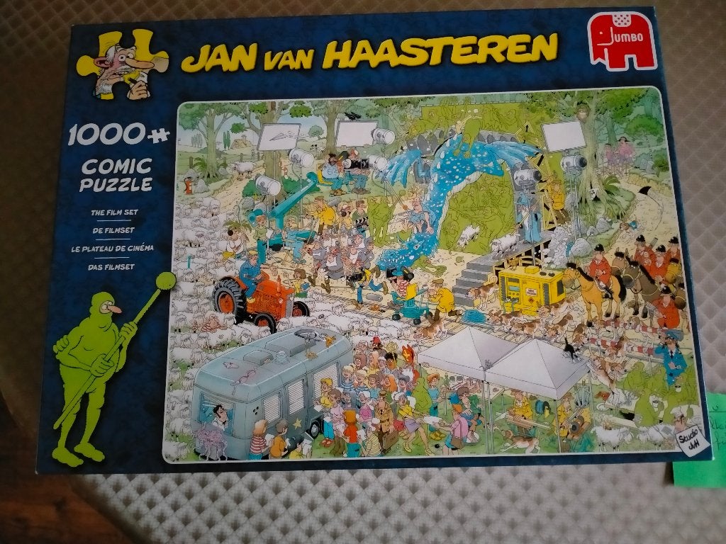 Legpuzzel v. Haasteren De filmset, Ophalen of Verzenden, 500 t/m 1500 stukjes, Zo goed als nieuw, Legpuzzel