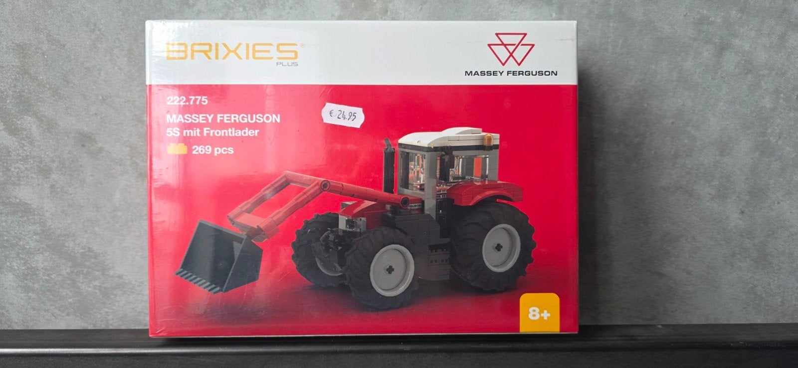 Brixies Massey Ferguson 5S met voorlader 'Lego', Ophalen of Verzenden, Nieuw, Compleet, Complete set