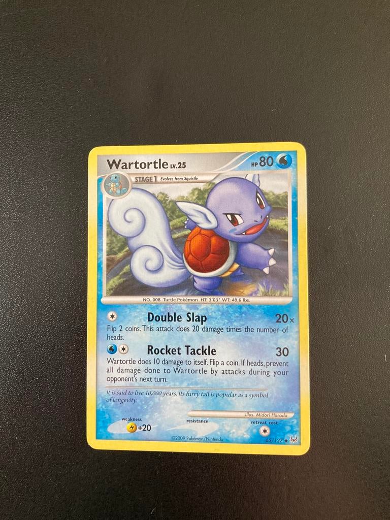Pokemon kaart Wartortle, Ophalen of Verzenden, Zo goed als nieuw