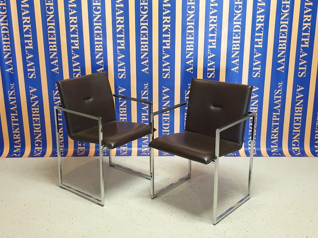 ARCO vergaderstoel chroom ring-frame