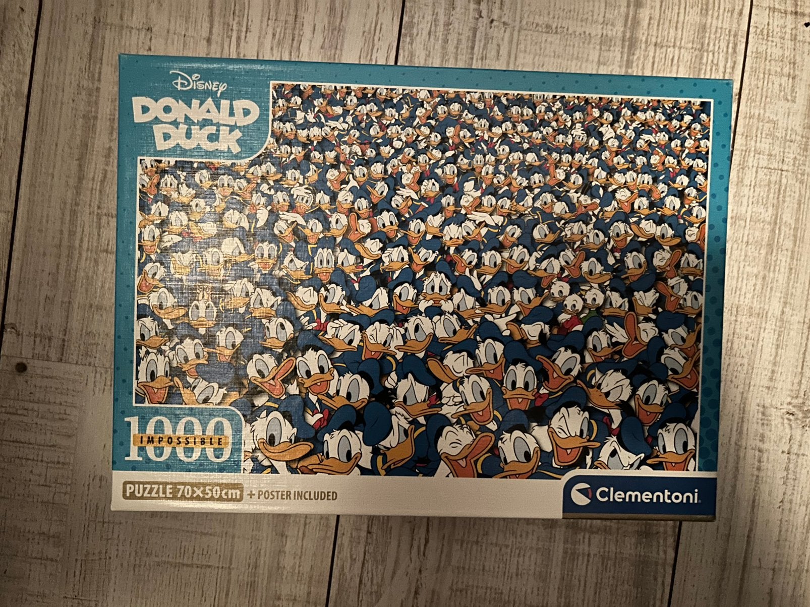 Donald duck impossible puzzel, Ophalen, 500 t/m 1500 stukjes, Zo goed als nieuw, Legpuzzel