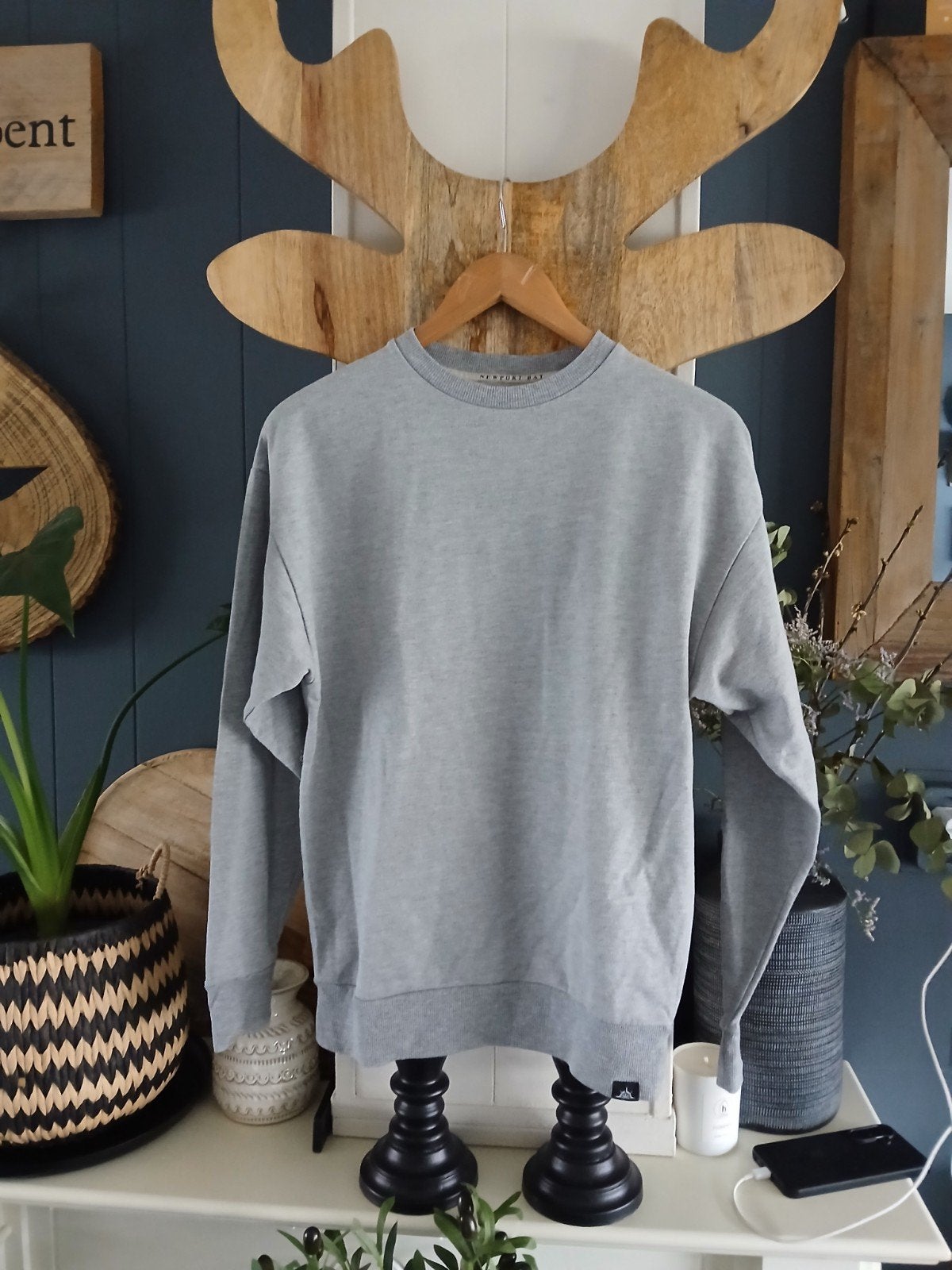 Grijze sweater newport bay sailing club, Kleding | Heren, Newport sailing bay club, Ophalen of Verzenden, Zo goed als nieuw, Grijs