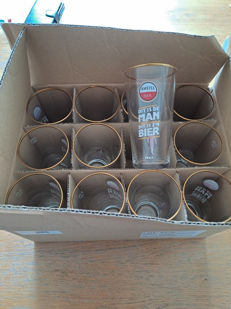Amstel Bier glas, Ophalen of Verzenden, Nieuw, Glas of Glazen, Amstel