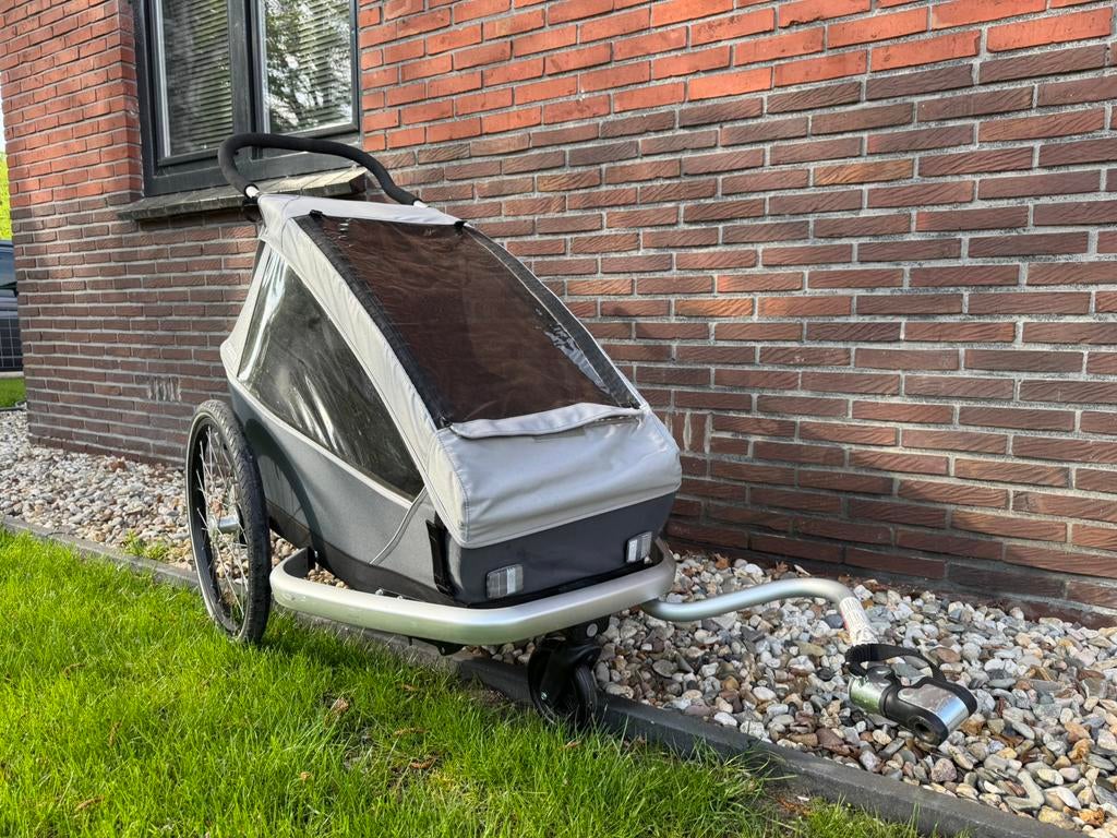 Croozer Keeke 1 – Comfortabele en veilige fietskar, Fietsen en Brommers, Ophalen, Zo goed als nieuw, Kinderkar
