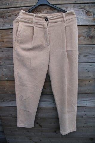Broek camel rib Cappellini mt 42 Vaste prijs AANBIEDING, Bruin, Cappellini, Maat 42/44 (L), Ophalen of Verzenden