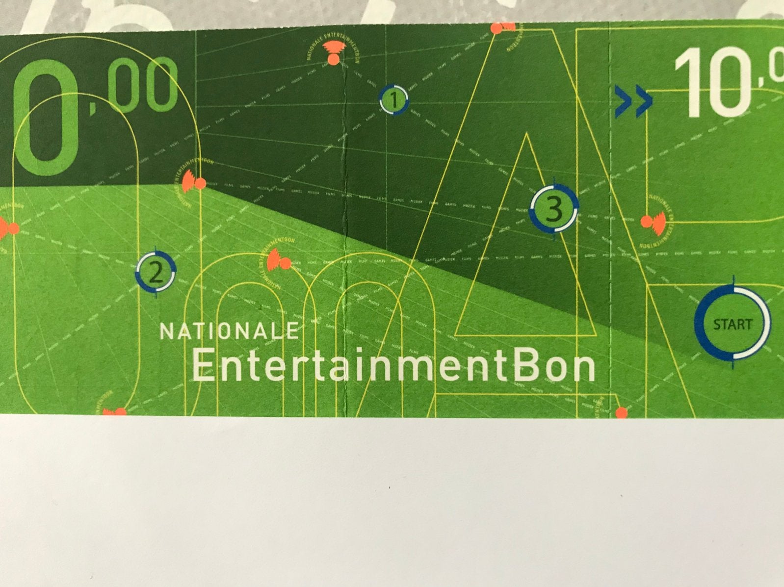 Nationale entertainment cadeaubon twv 10 euro, Tickets en Kaartjes, Drie personen of meer, Kortingsbon, Overige typen