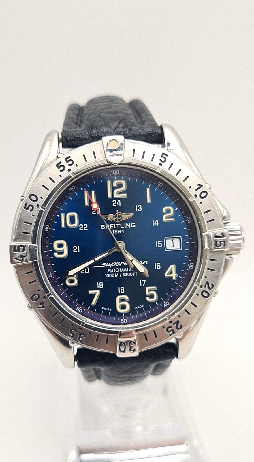 Breitling colt Superocean, Ophalen of Verzenden, Zo goed als nieuw, Leer, Breitling