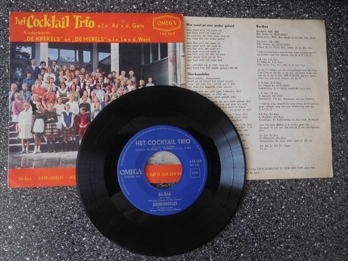 Cocktail Trio - ba-baa & dierkundeles (EP) (vanaf € 2,50), 7 inch, Ophalen of Verzenden, Zo goed als nieuw, Levenslied of Smartlap