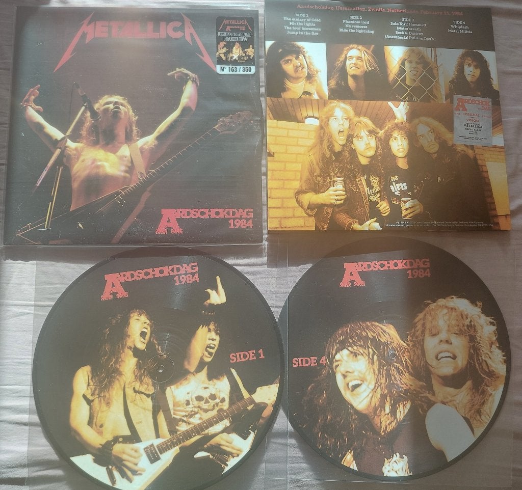 Metallica Live Aardschokdag Zwolle '84 Numbered 2LP Pic Disc, Cd's en Dvd's, Verzenden, 1980 - 1989, Zo goed als nieuw, Picture disc