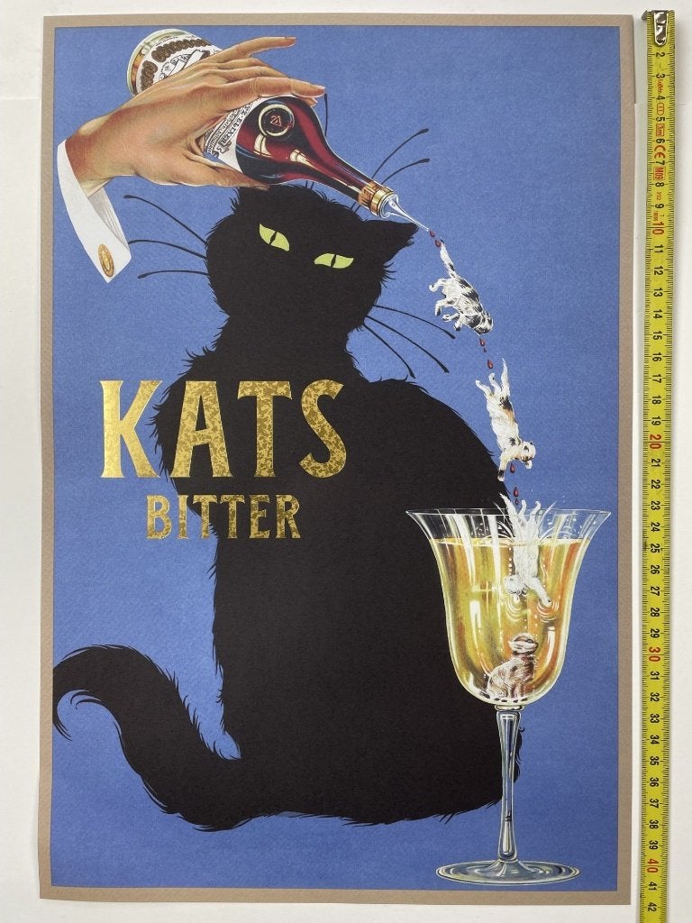 poster 'Kats Bitter', Ophalen of Verzenden, Zo goed als nieuw, A1 t/m A3, Film en Tv