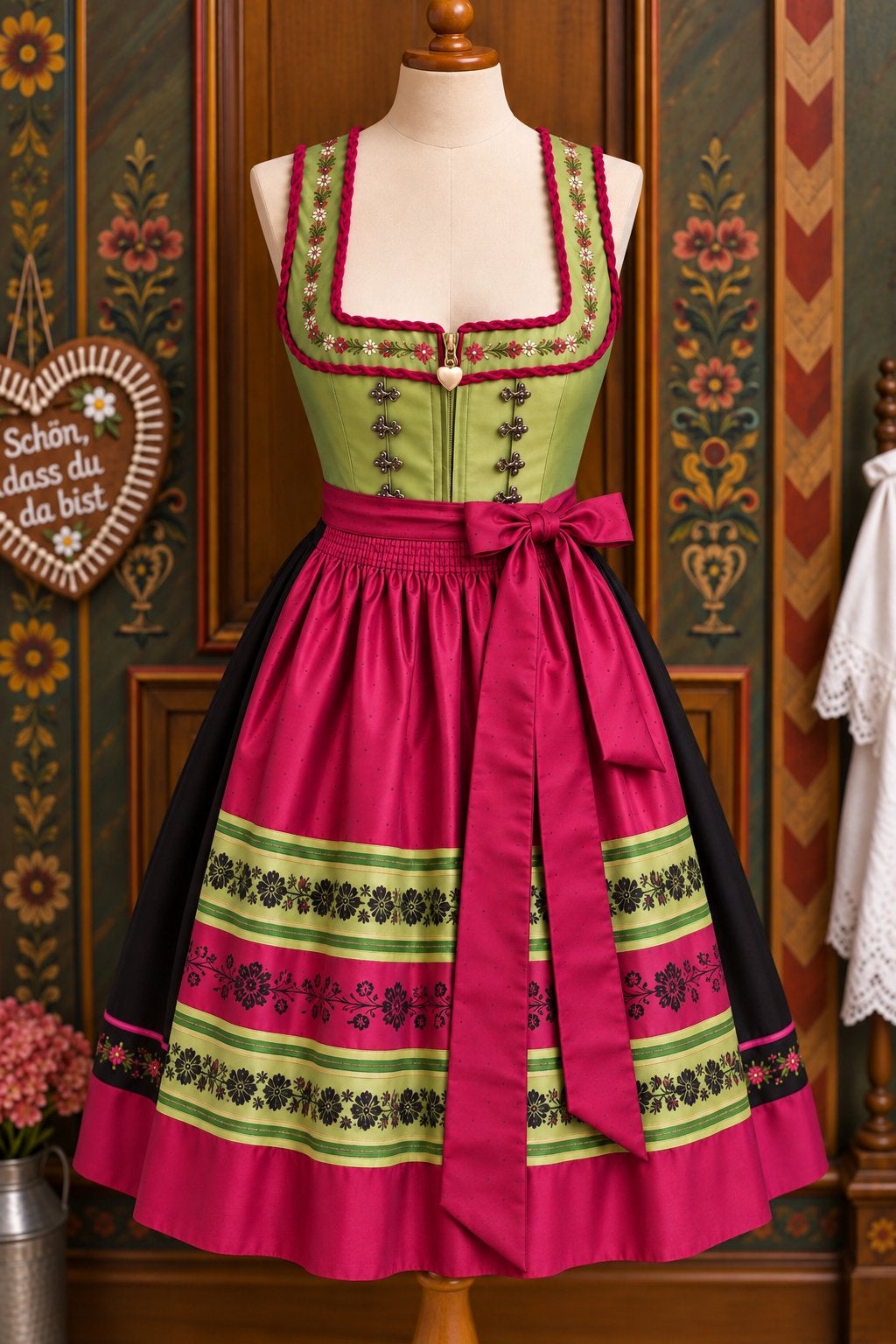 Traditionele Dirndl Jurk - Spieth & Wensky maat 48, Maat 38/40 (M), Ophalen of Verzenden, Kleding, Overige thema's