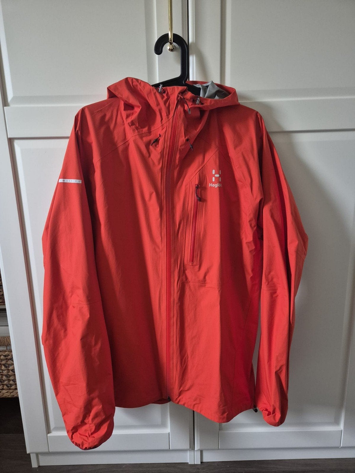 Haglöfs L.I.M Jacket Men Gore-Tex Maat L, Maat 52/54 (L), Oranje, Ophalen of Verzenden, Zo goed als nieuw