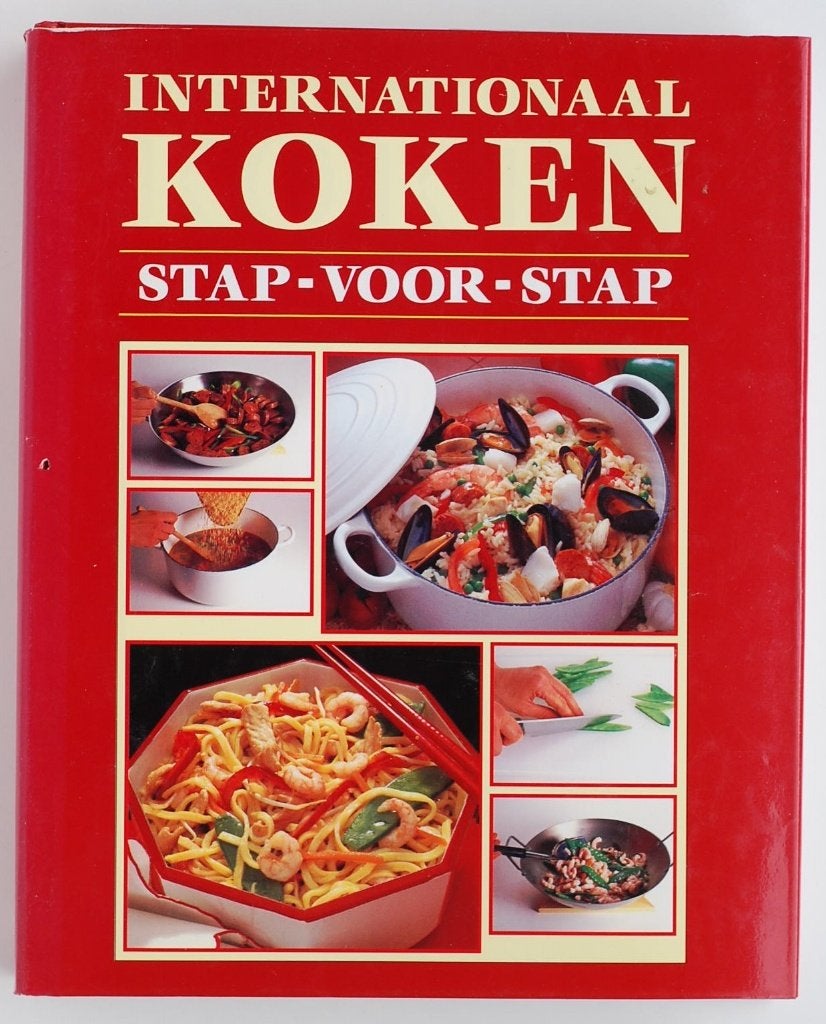Stap voor stap Internationaal koken - Kookboek Rebo jaren 90, Boeken, Verzenden, Zo goed als nieuw, Europa