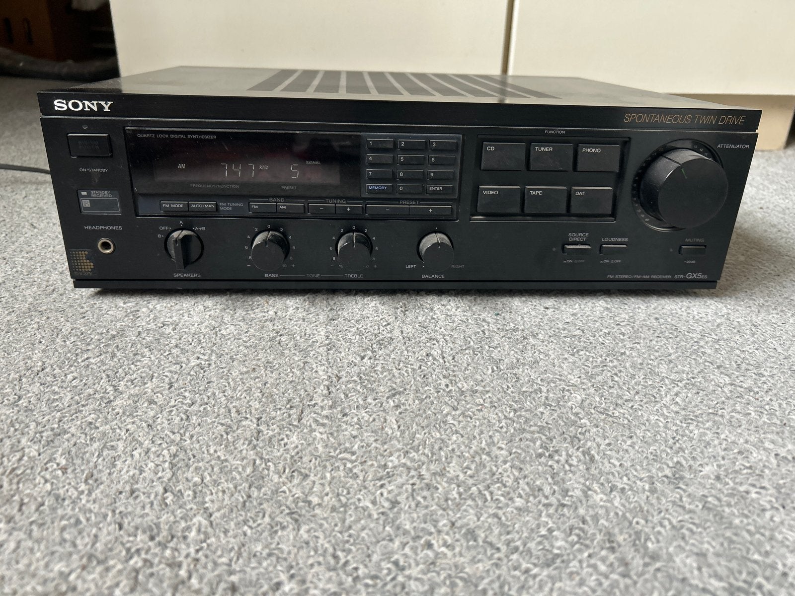 Sony STR-GX5ES FM Stereo/FM-AM Receiver, Ophalen, Gebruikt, 60 tot 120 watt, Sony
