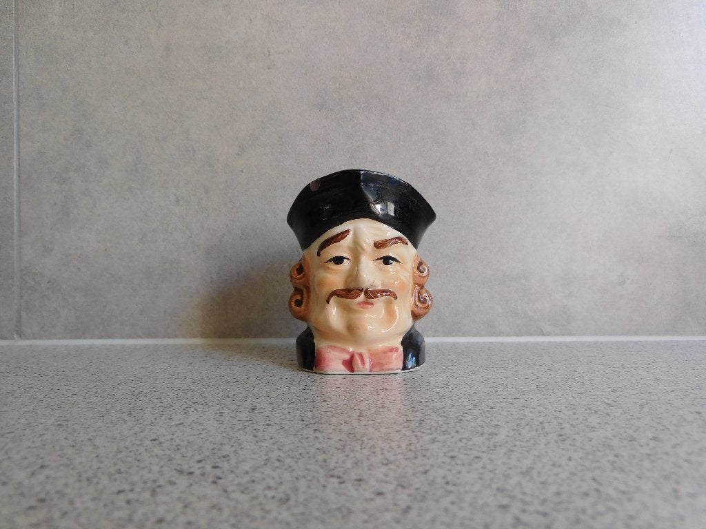 Vintage Toby Eierdopje - Karakteristiek Design 7,5 cm. hoog, Antiek en Kunst, Ophalen of Verzenden