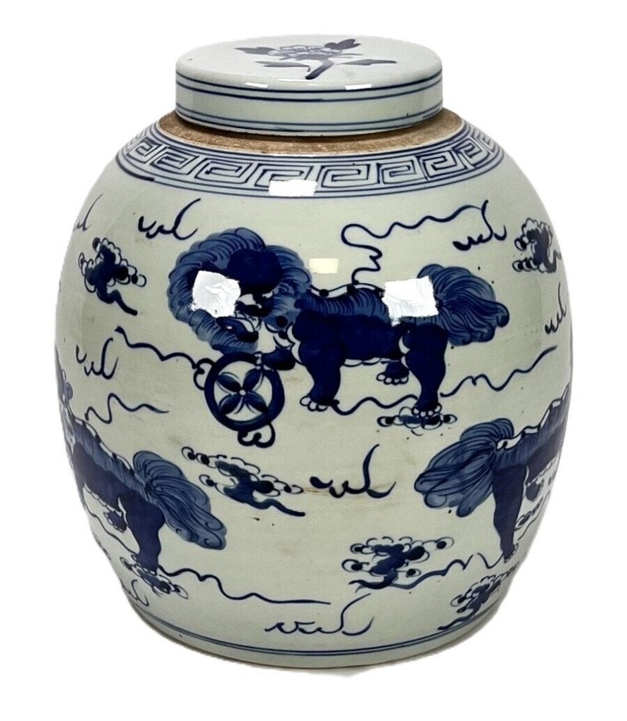 6. Porseleinen gemberpot - China, 19e eeuw, Antiek en Kunst, Ophalen of Verzenden