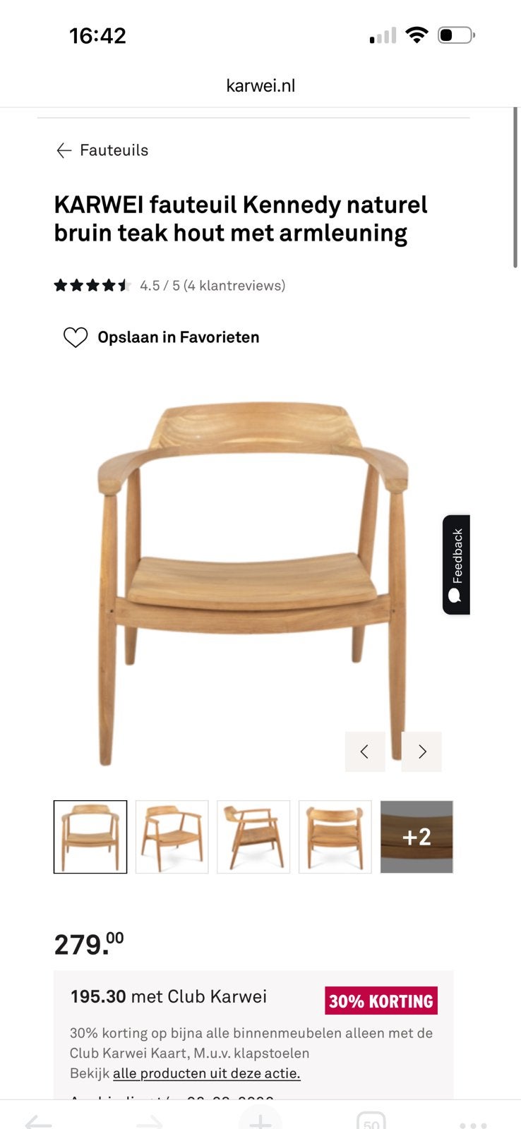 Fauteuil zo goed als nieuw, Ophalen, Zo goed als nieuw, 50 tot 75 cm